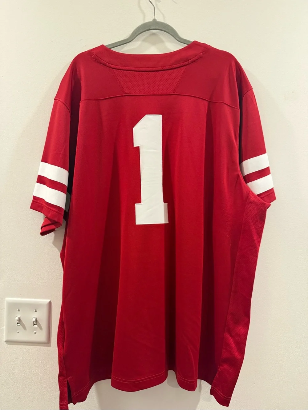 Nebraska Cornhuskers #1 Red Football Jersey 3x